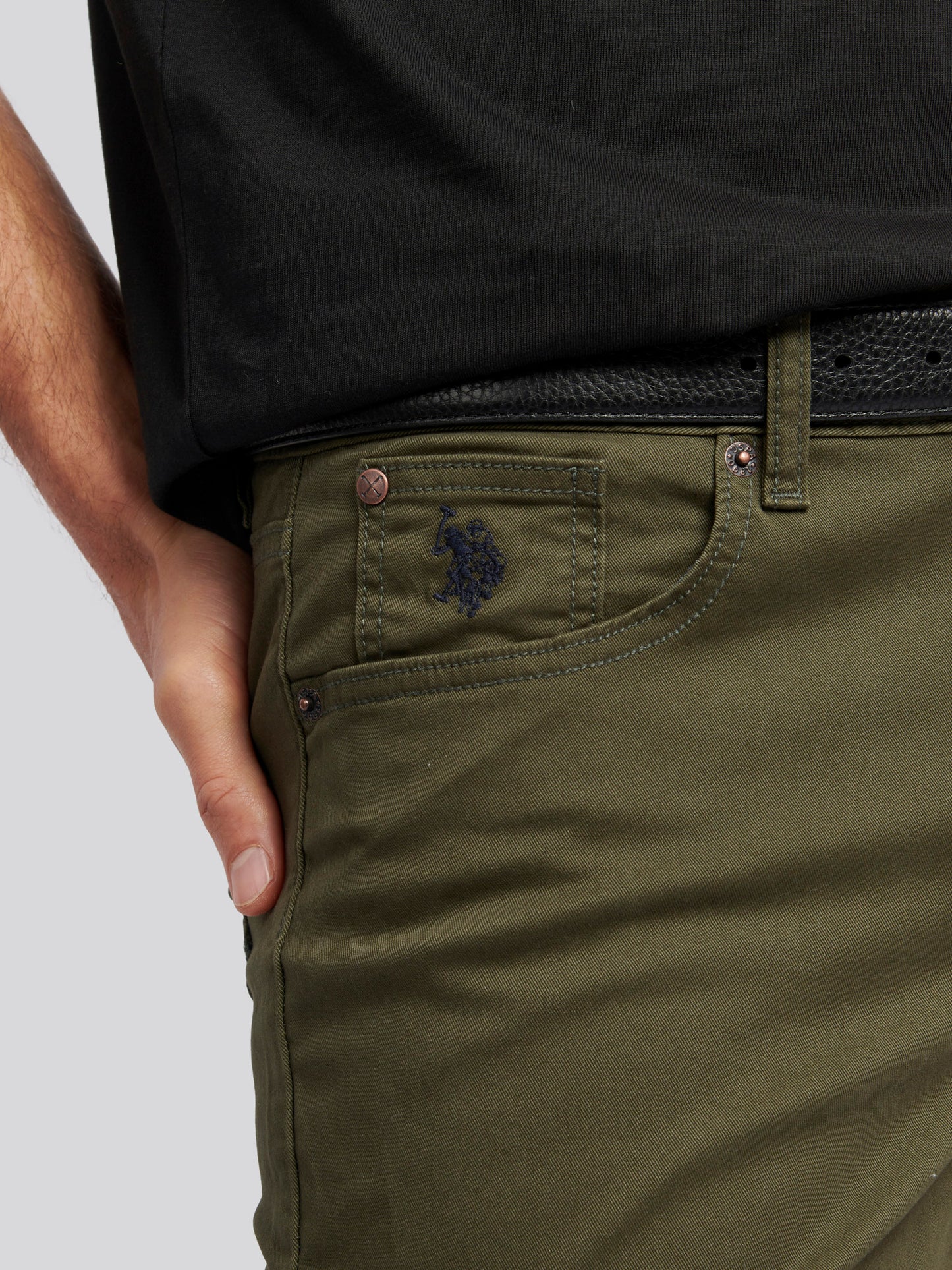 Mens Core 5 Pocket Trouser in Forest Night