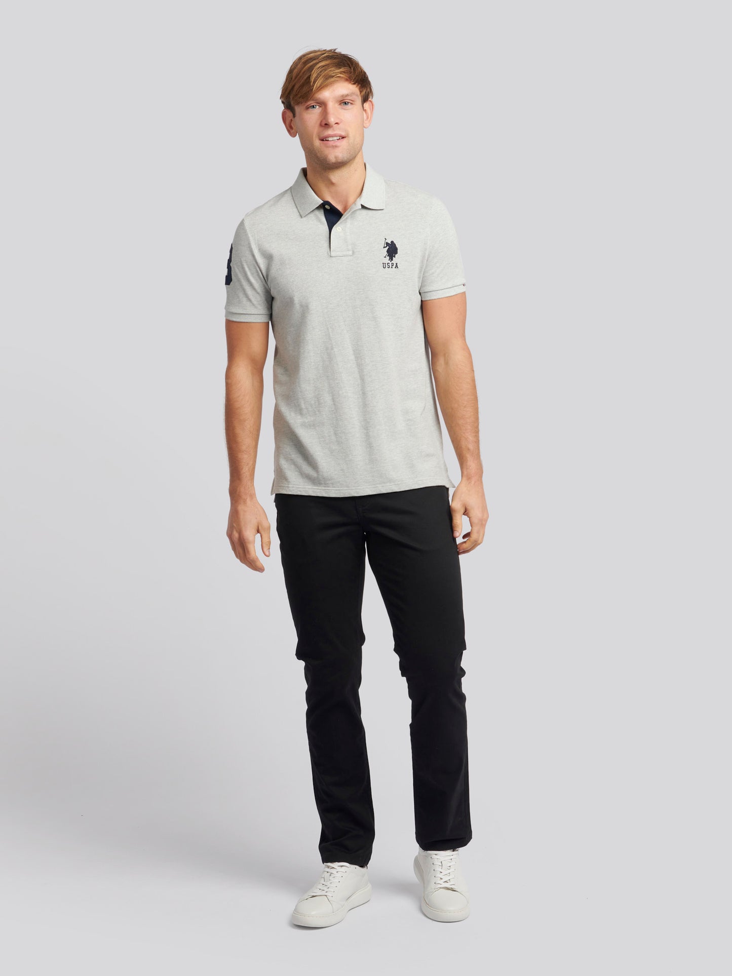 Mens Core 5 Pocket Trouser in Black Bright White DHM