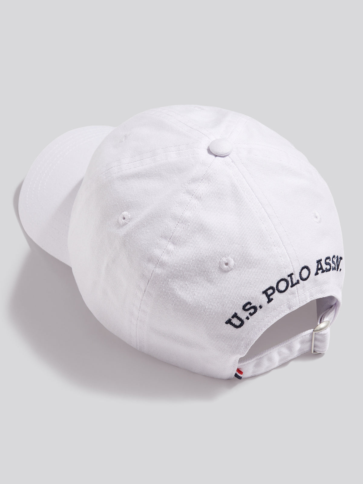 Mens Washed Casual Cap Bright White / Dark Sapphire DHM