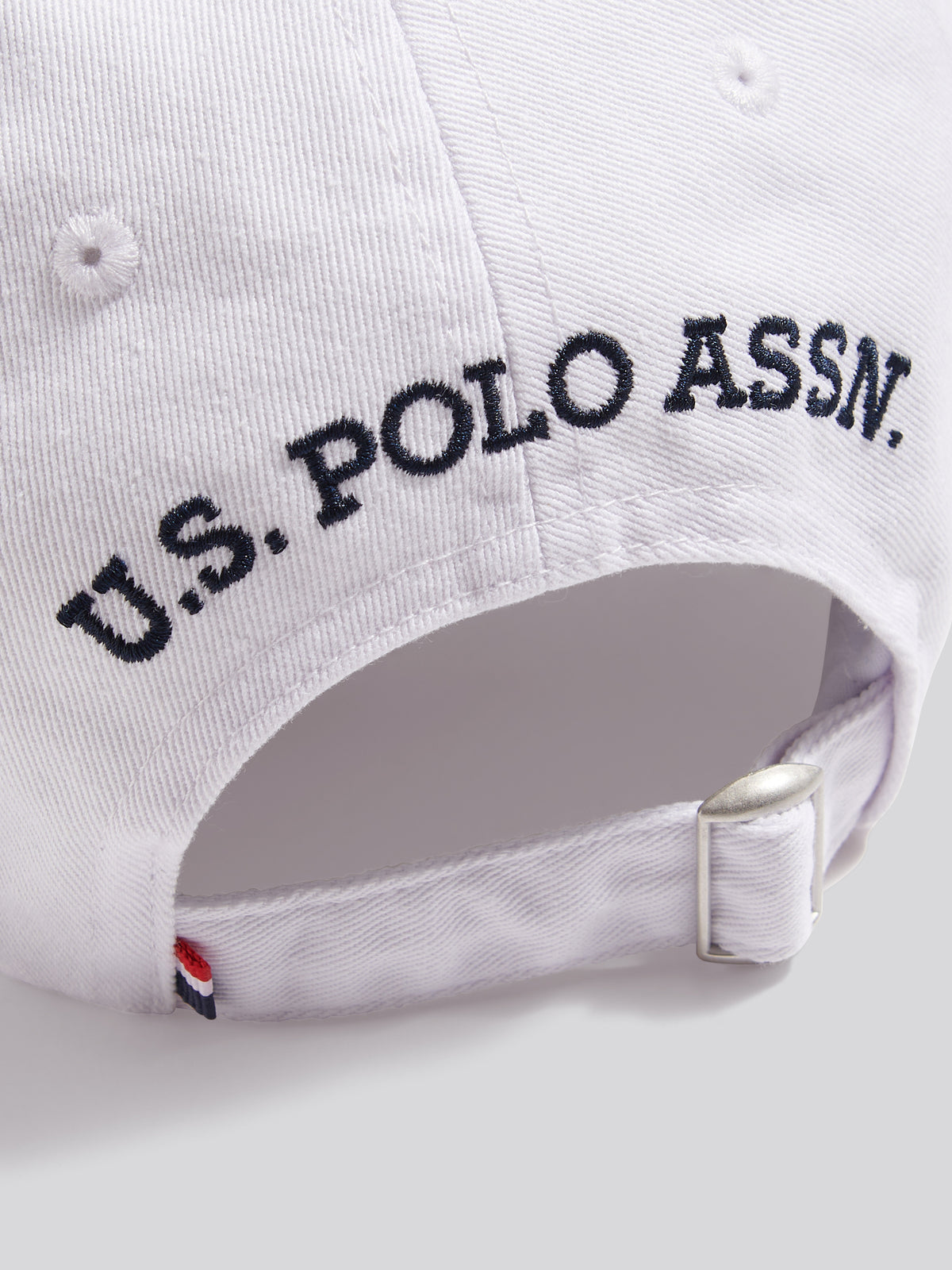 Mens Washed Casual Cap Bright White / Dark Sapphire DHM