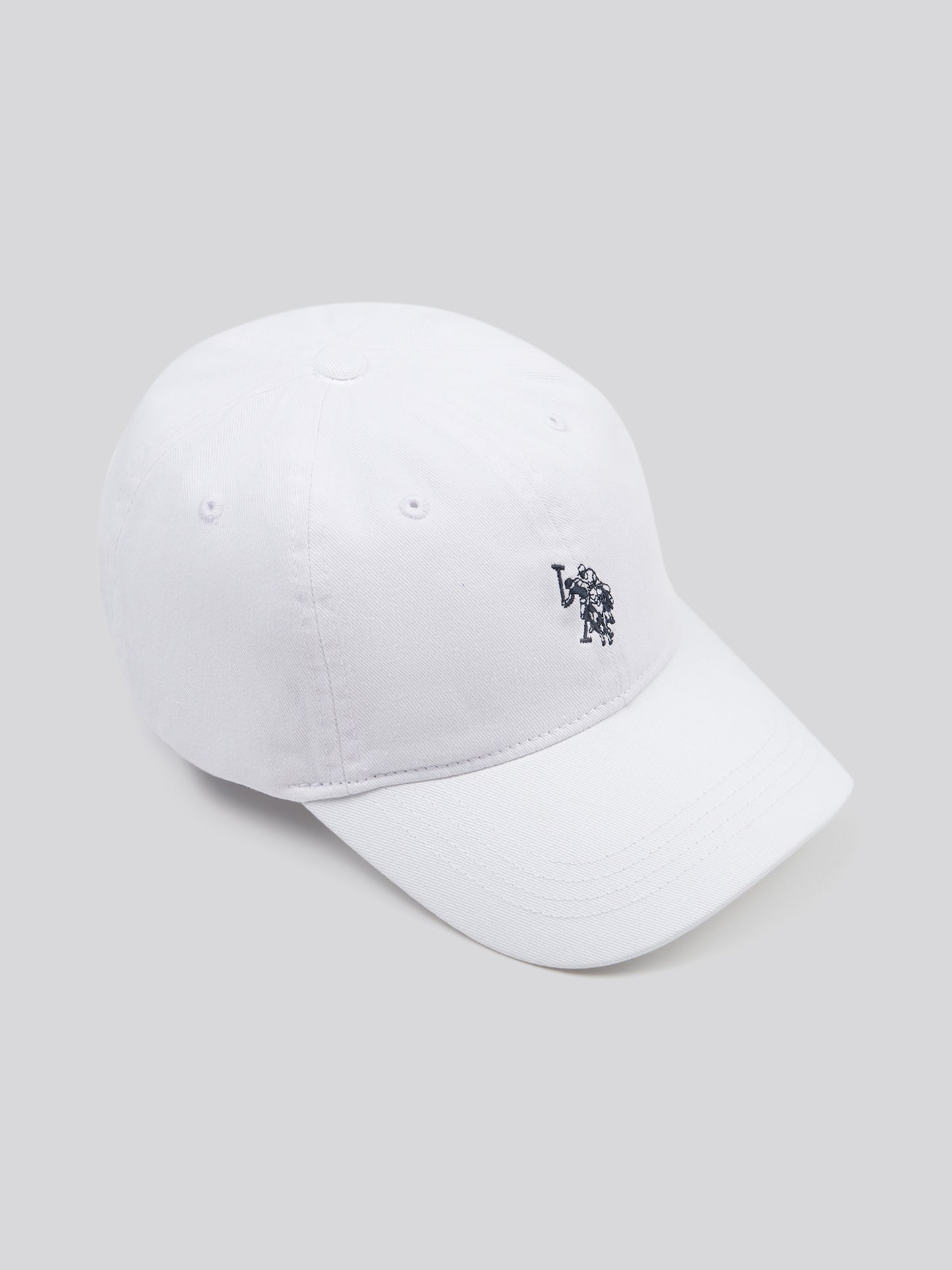 MENS MAY Casual Cap in White/Dark Sapphire granatowy DHM