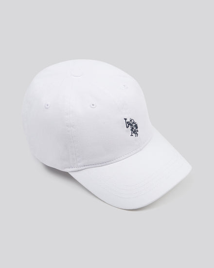 MENS MAY Casual Cap in White/Dark Sapphire granatowy DHM