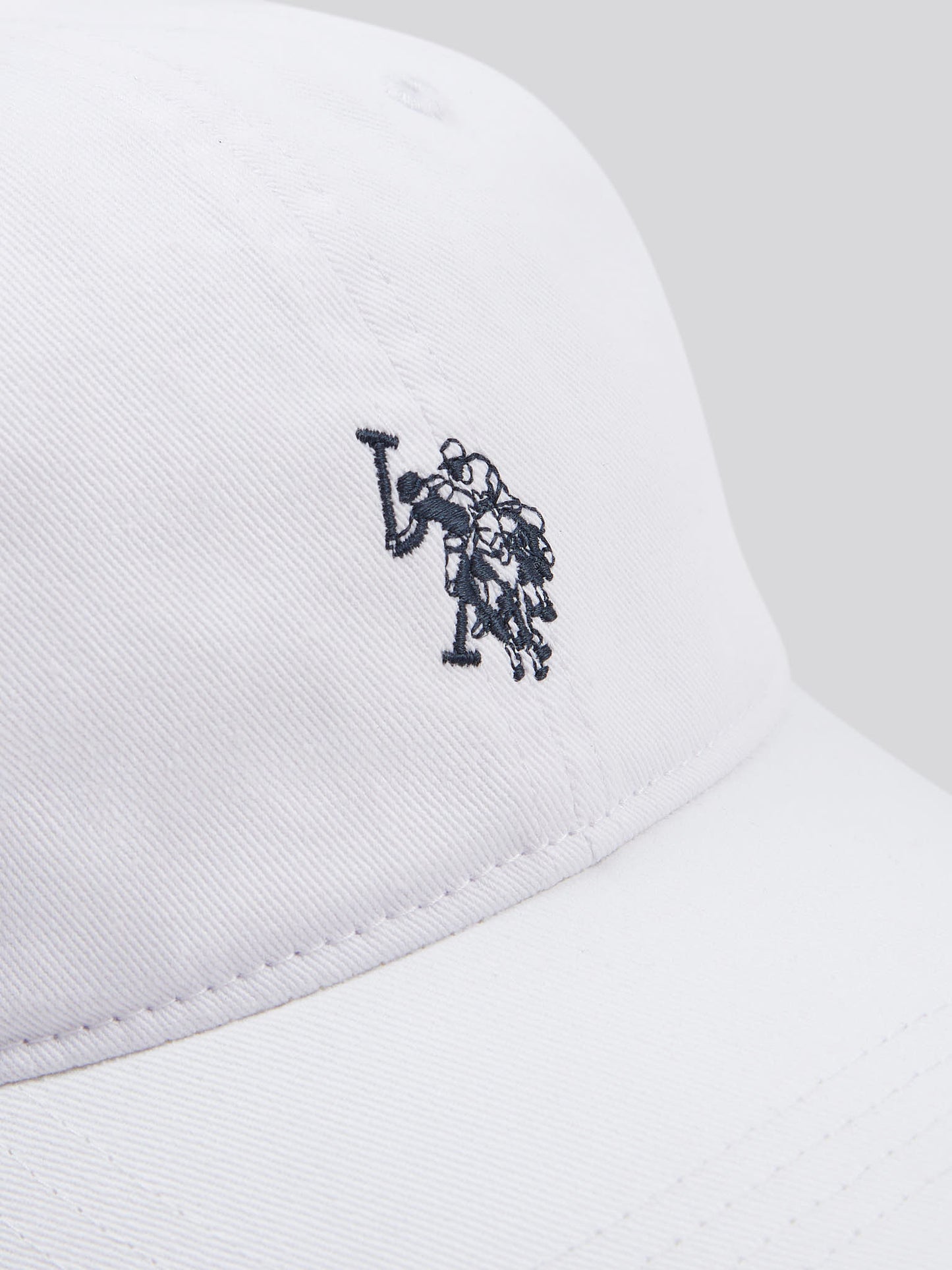 MENS MAY Casual Cap in White/Dark Sapphire granatowy DHM