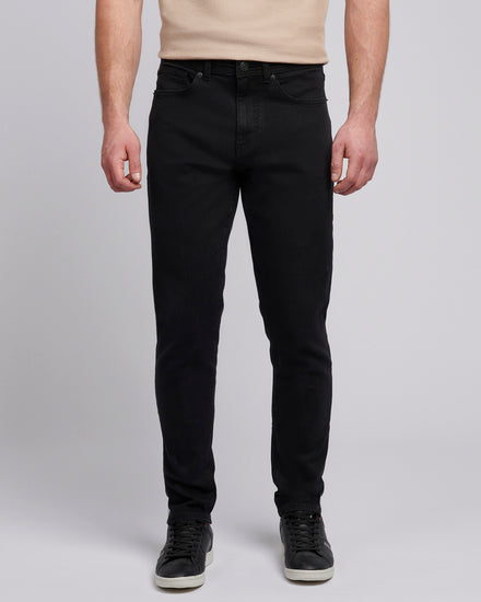 Mens Classic Fit Jean w czarnym myciu