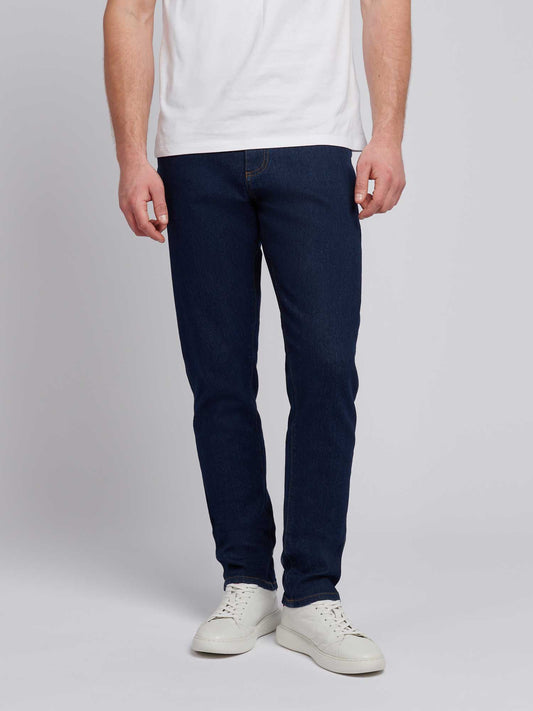 Mens Classic Fit Jean w płukaniu płukania