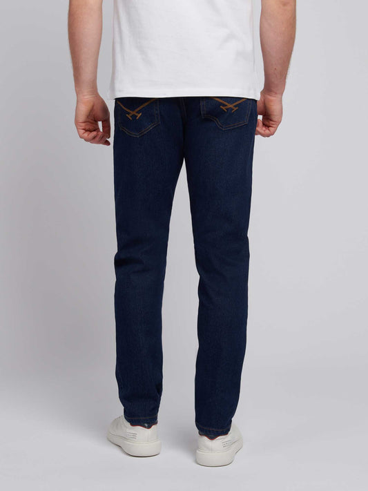 Mens Classic Fit Jean w płukaniu płukania