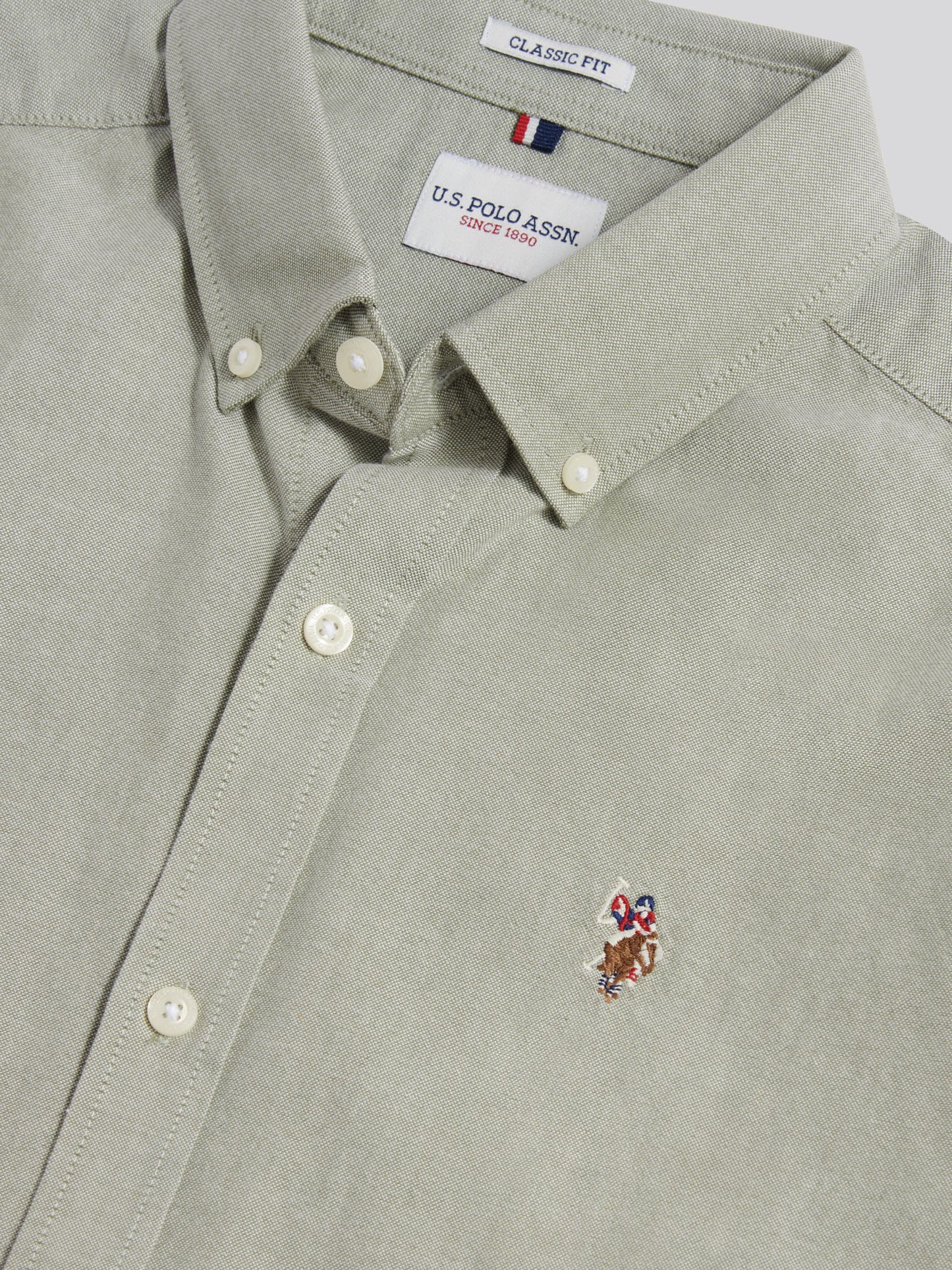 Mens  Short Sleeve Oxford Shirt in Sea Spray