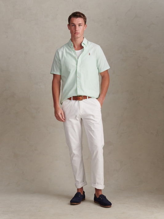 Mens  Short Sleeve Oxford Shirt in Bay