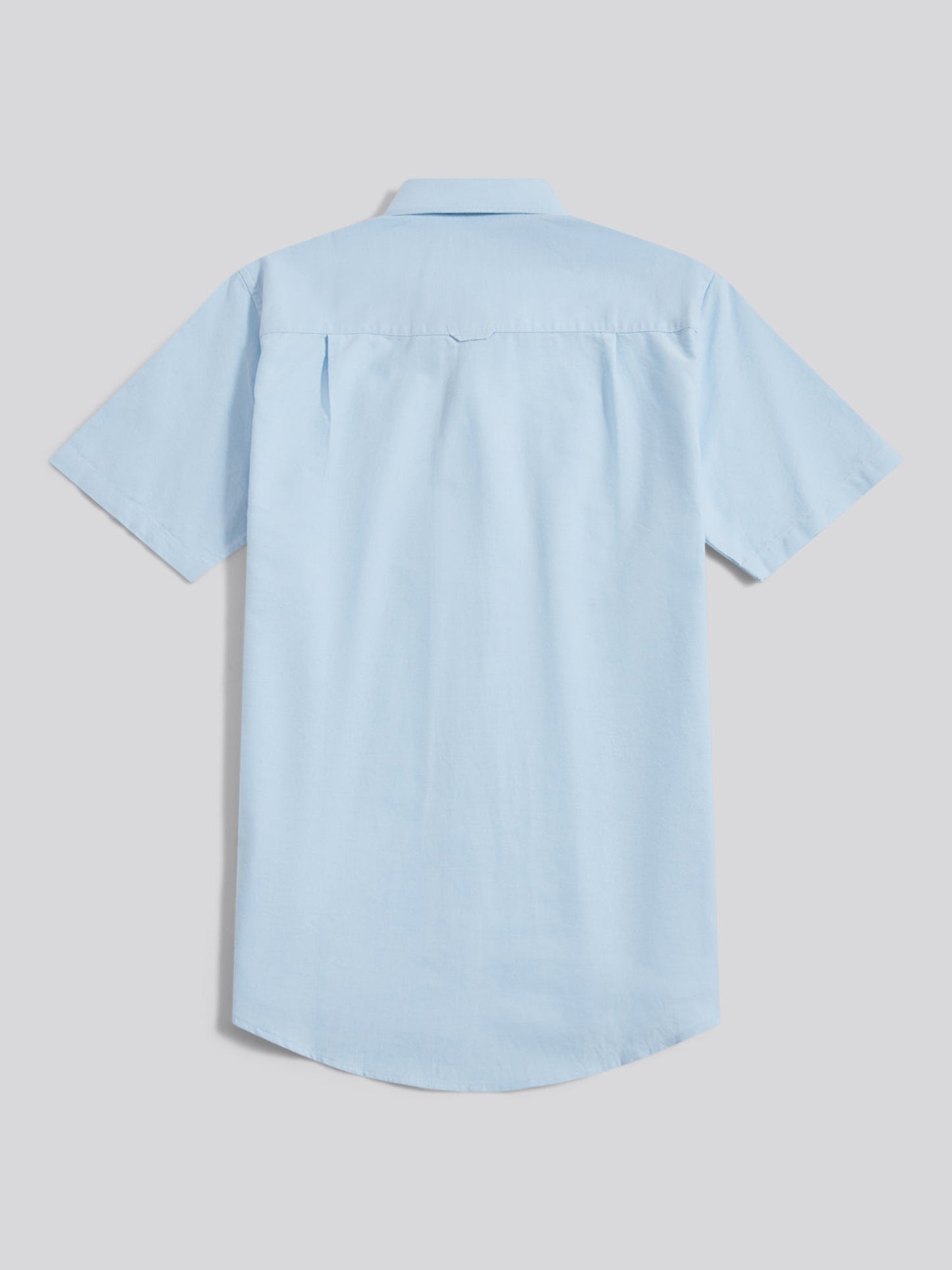Mens  Short Sleeve Oxford Shirt in Ice Blue