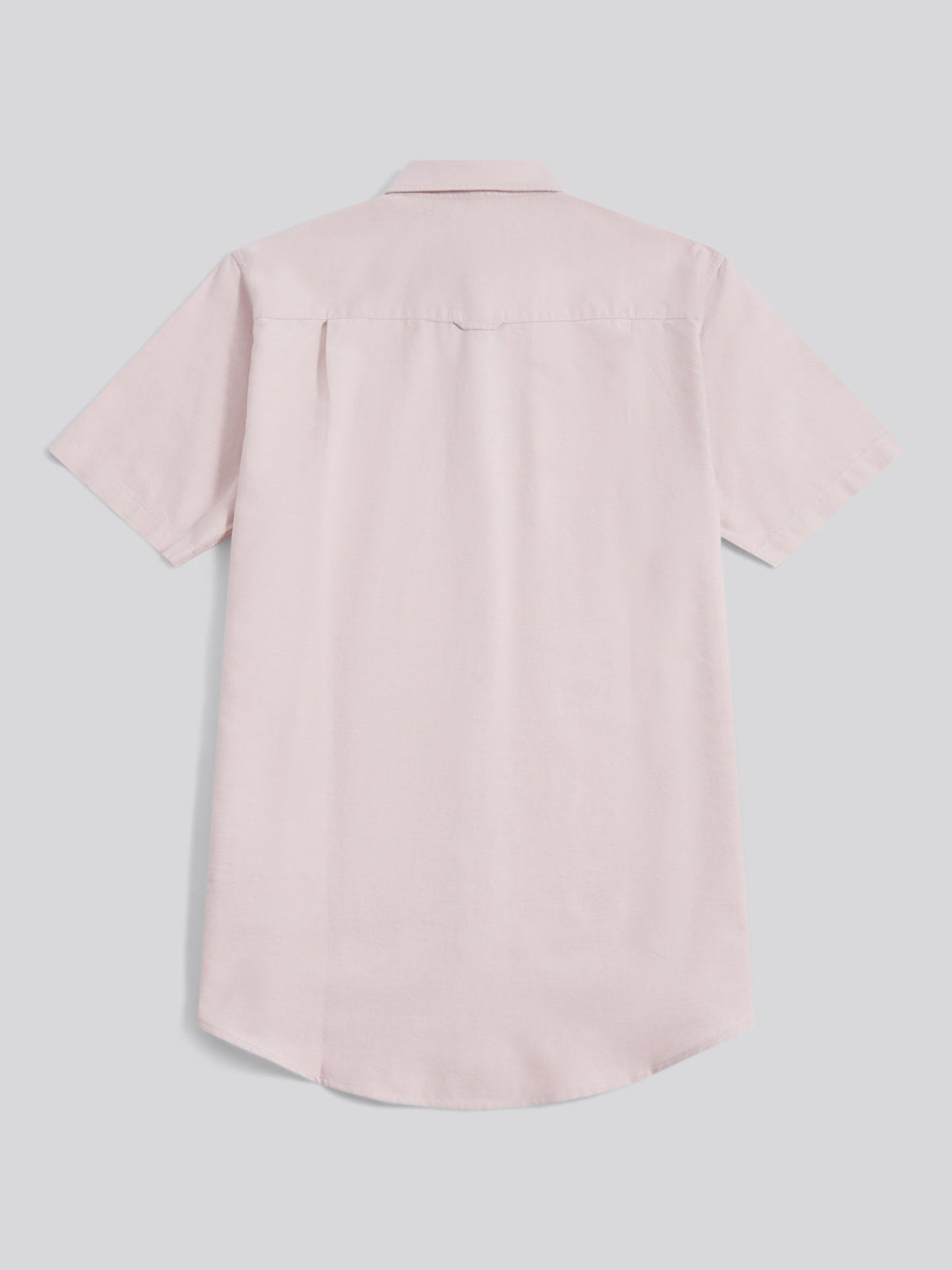 Mens  Short Sleeve Oxford Shirt in Sepia Rose