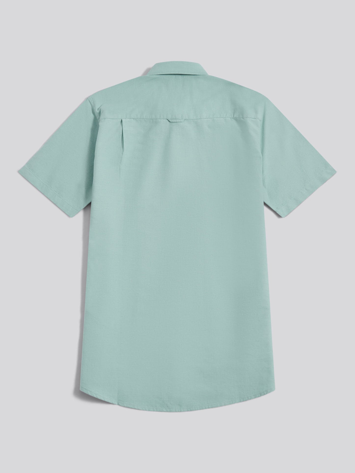 Mens  Short Sleeve Oxford Shirt in Aquifer