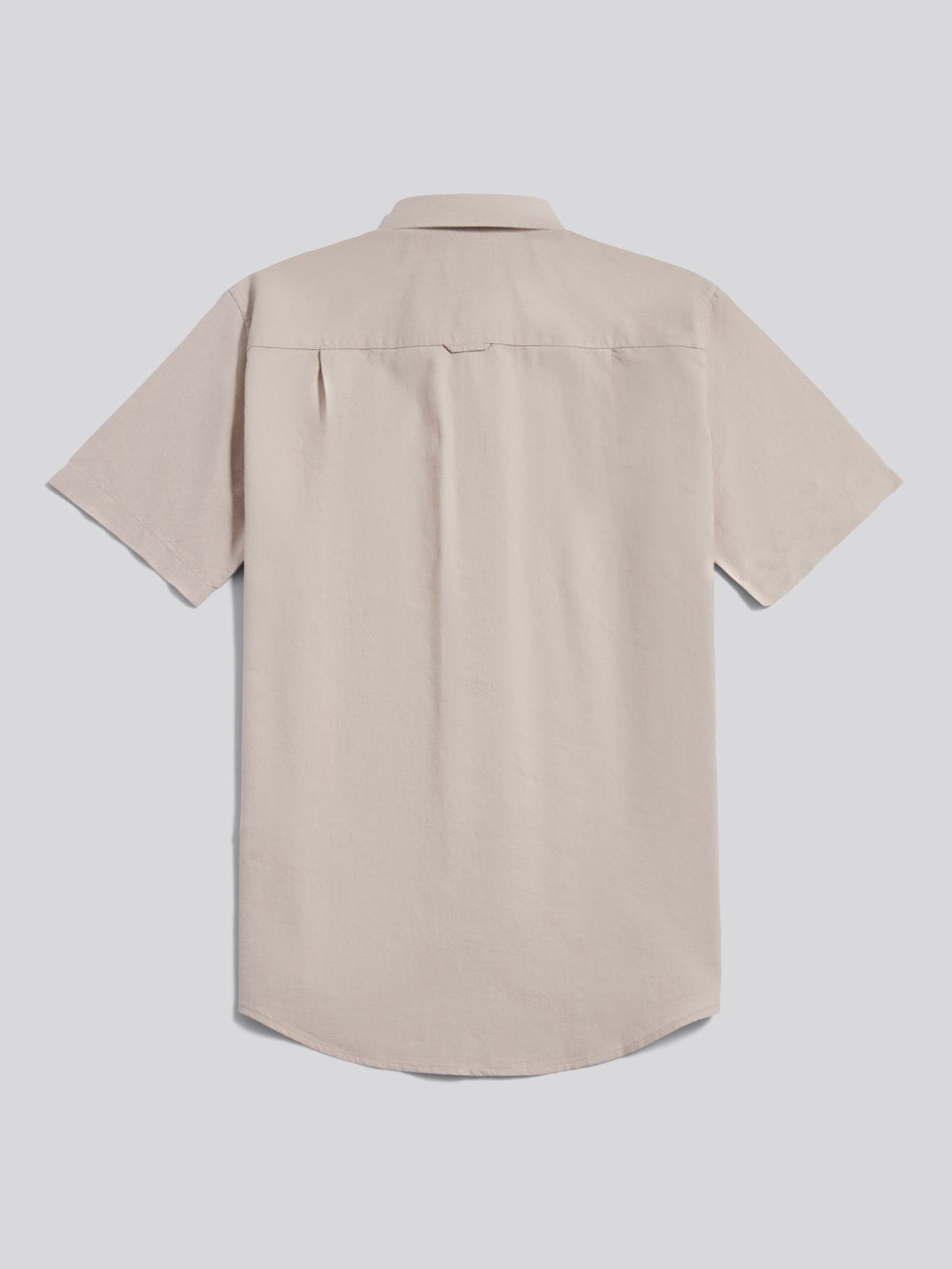 Mens  Short Sleeve Oxford Shirt in String
