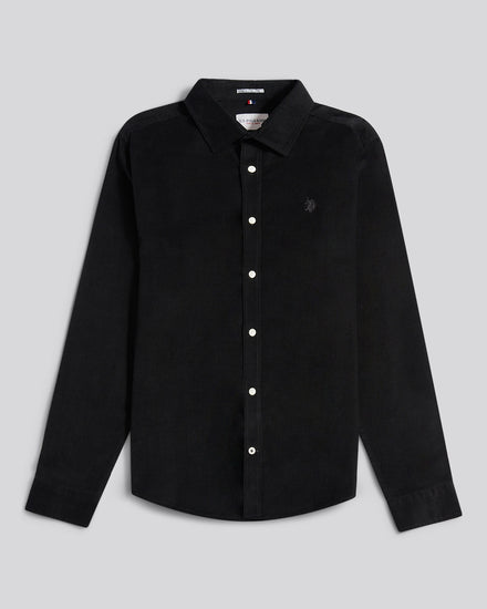 Mens Cord Shirt Black