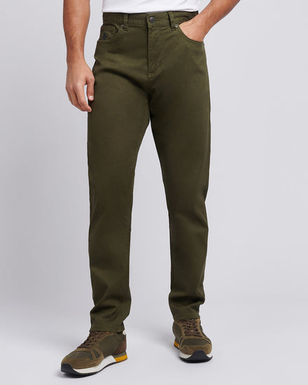 Męskie bedford Cord 5 Kieszonkowe spodnie w leśnej nocy