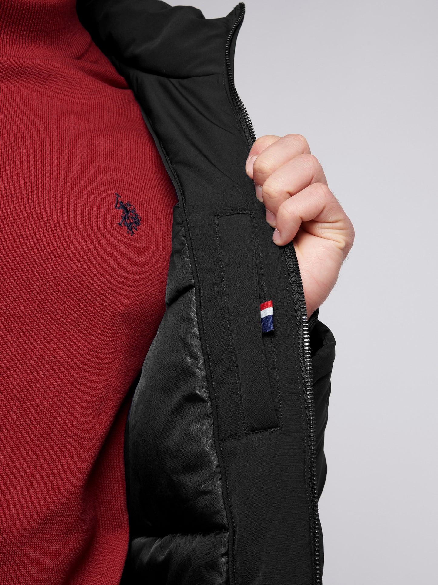 Męska mądra kurtka parka w kolorze czarnym