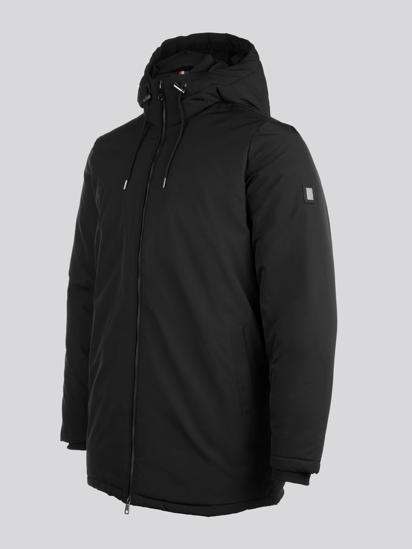 Męska mądra kurtka parka w kolorze czarnym