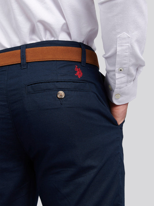 Mens Line Blend Chino in Dark Sapphire Navy
