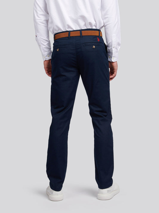 Mens Line Blend Chino in Dark Sapphire Navy
