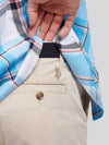 Mens Linen Blend Chino we francuskim dębu