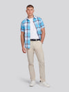 Mens Linen Blend Chino we francuskim dębu