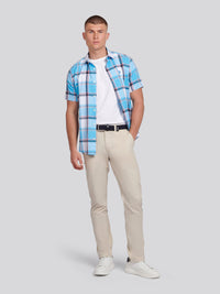 Mens Linen Blend Chino we francuskim dębu