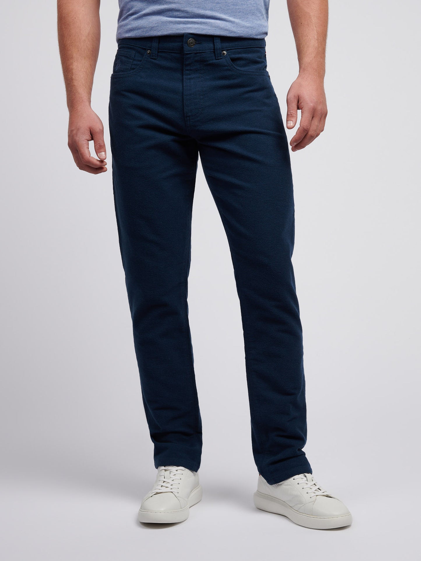 Mens Moleskin 5 Pocket Trouser in Dark Sapphire Navy
