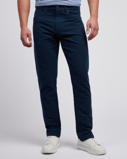Mens Moleskin 5 Pocket Trouser in Dark Sapphire Navy