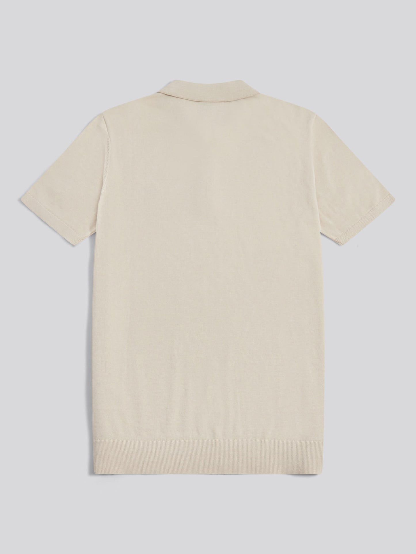 Mens Combed Cotton Polo Shirt in Beige