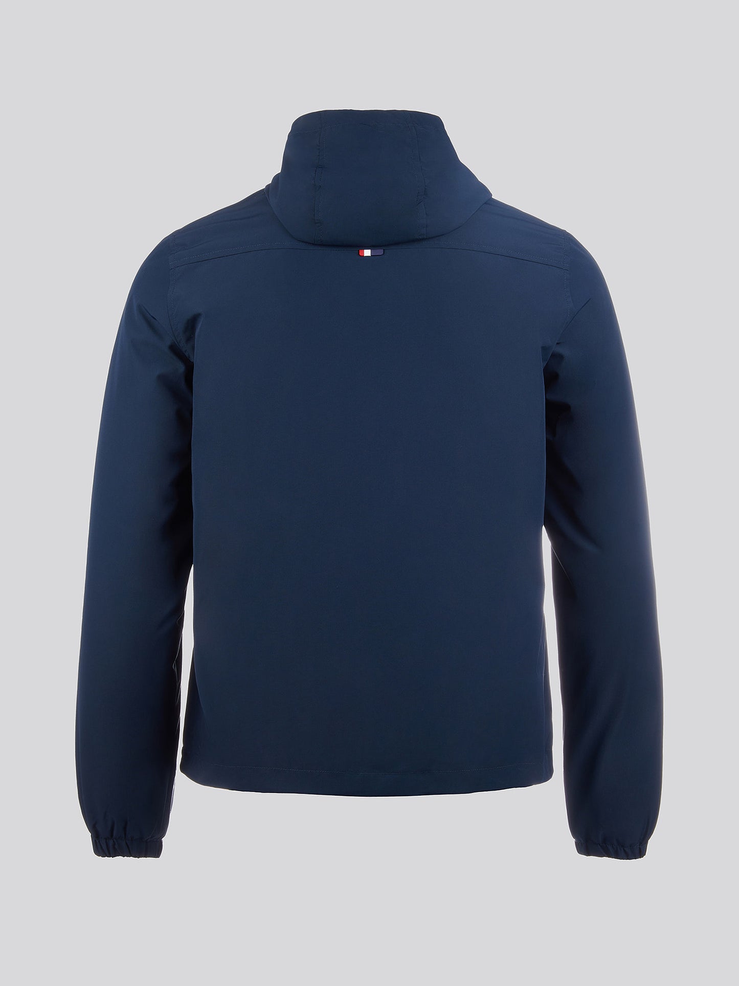 Windbreaker z podszewką męskiej w ciemnym szafirowym granatowym/haute czerwony DHM