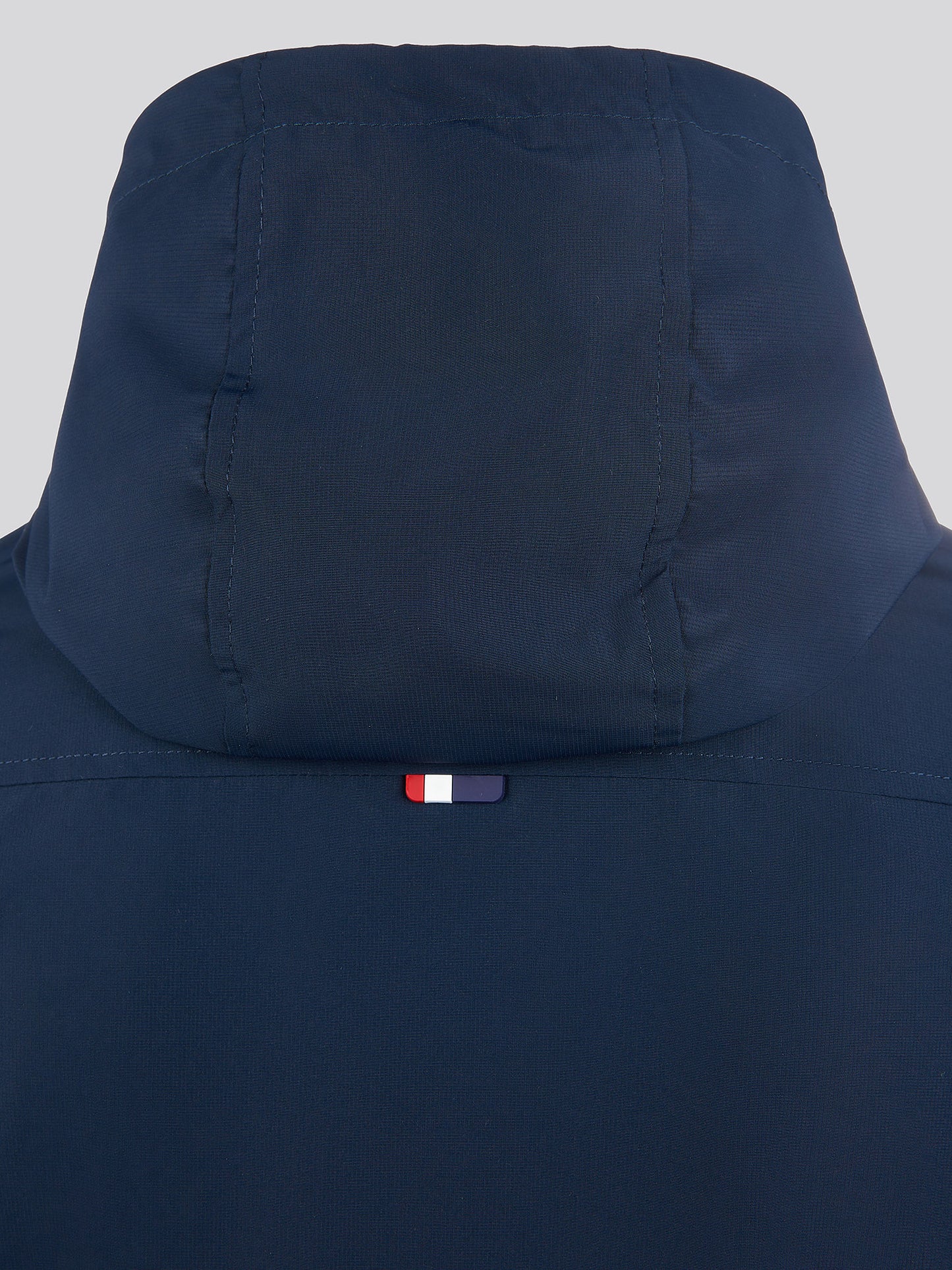 Windbreaker z podszewką męskiej w ciemnym szafirowym granatowym/haute czerwony DHM