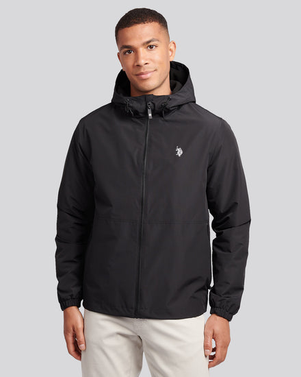 Windbreaker z podszywką męską w czarnym jasnym białym DHM