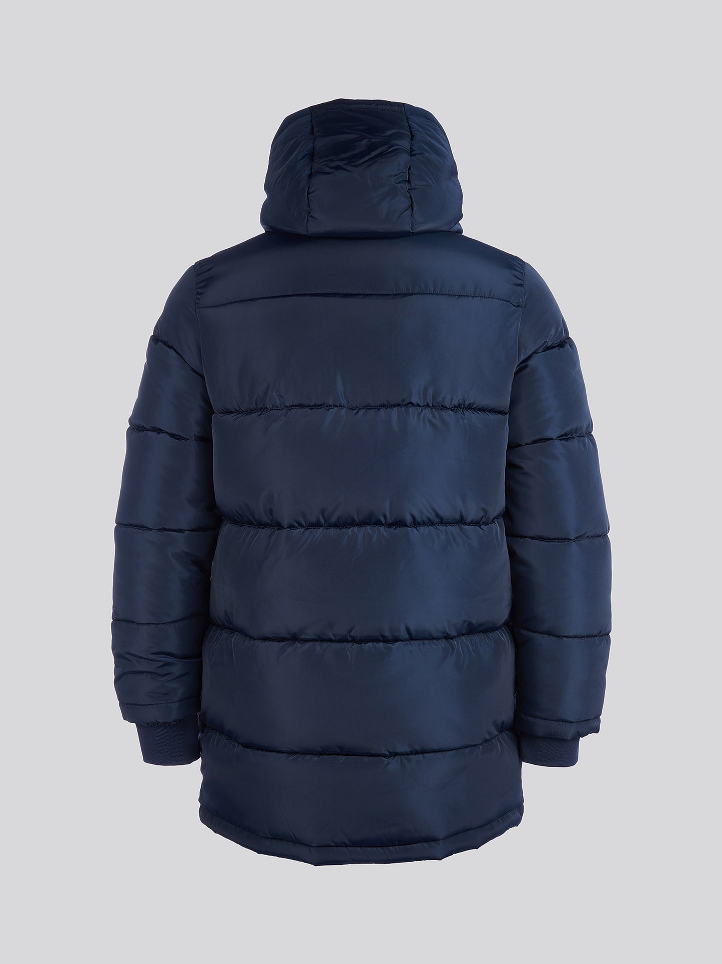Męska klasyczna Longline Puffer Kurtka w ciemnym szafirowym granatowym