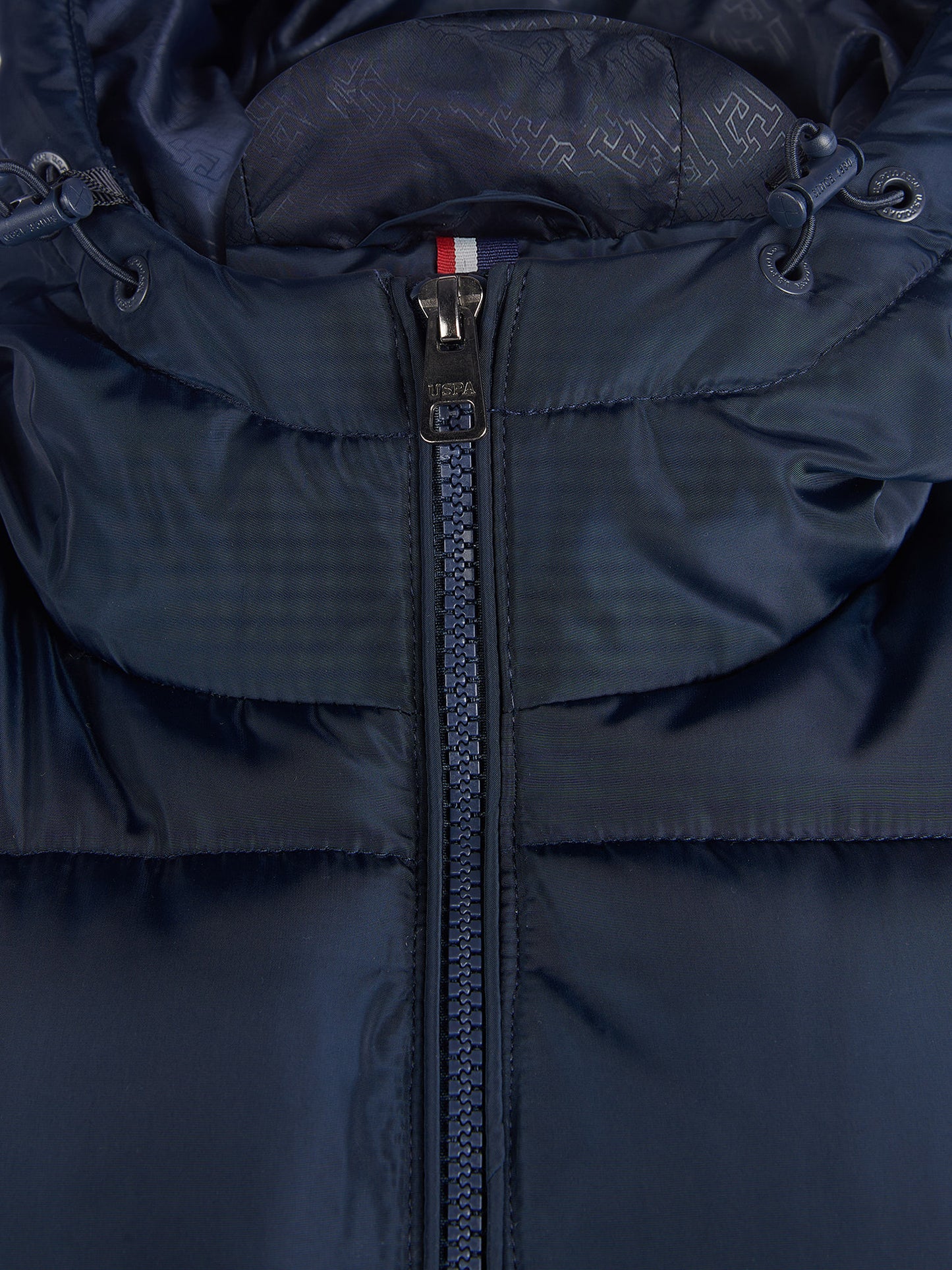 Męska klasyczna Longline Puffer Kurtka w ciemnym szafirowym granatowym