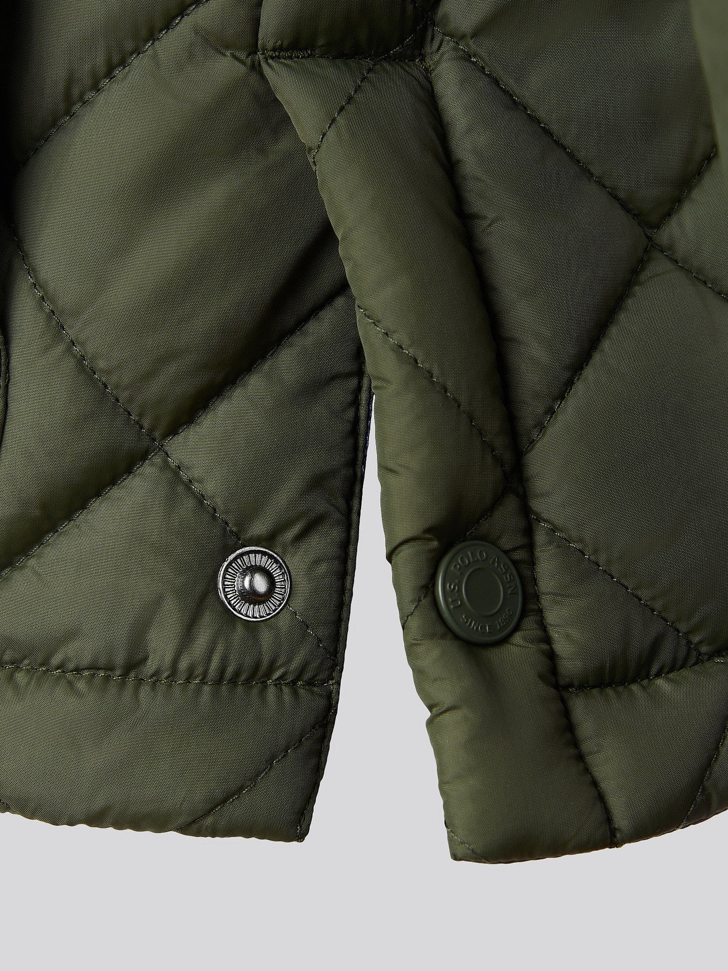 Mens Diamond Quilded Minted Jacket in Forest Night