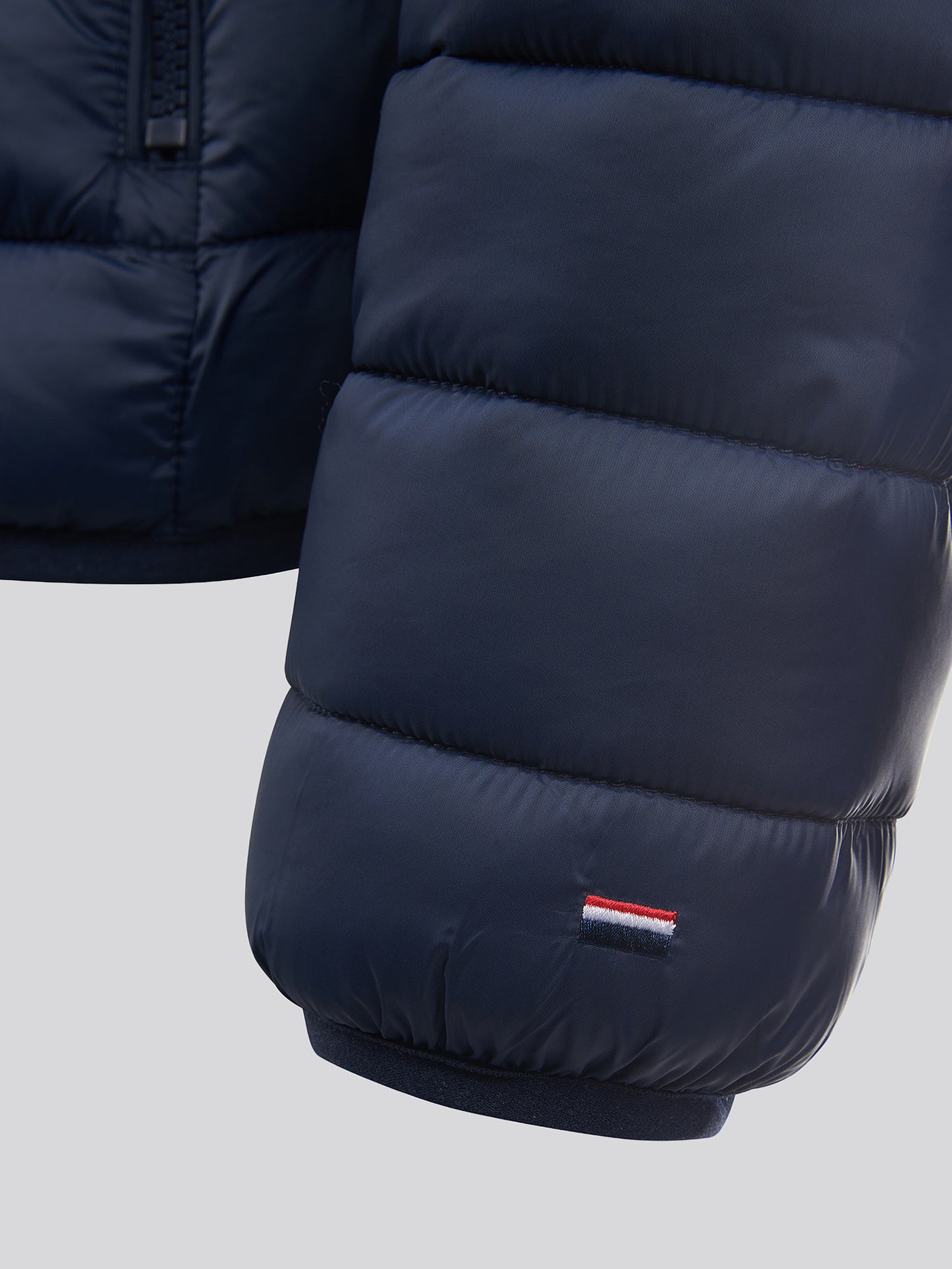 Mens Lightweight Połączona pikowana kurtka w ciemnym szafirowym granatowym/haute Red DHM