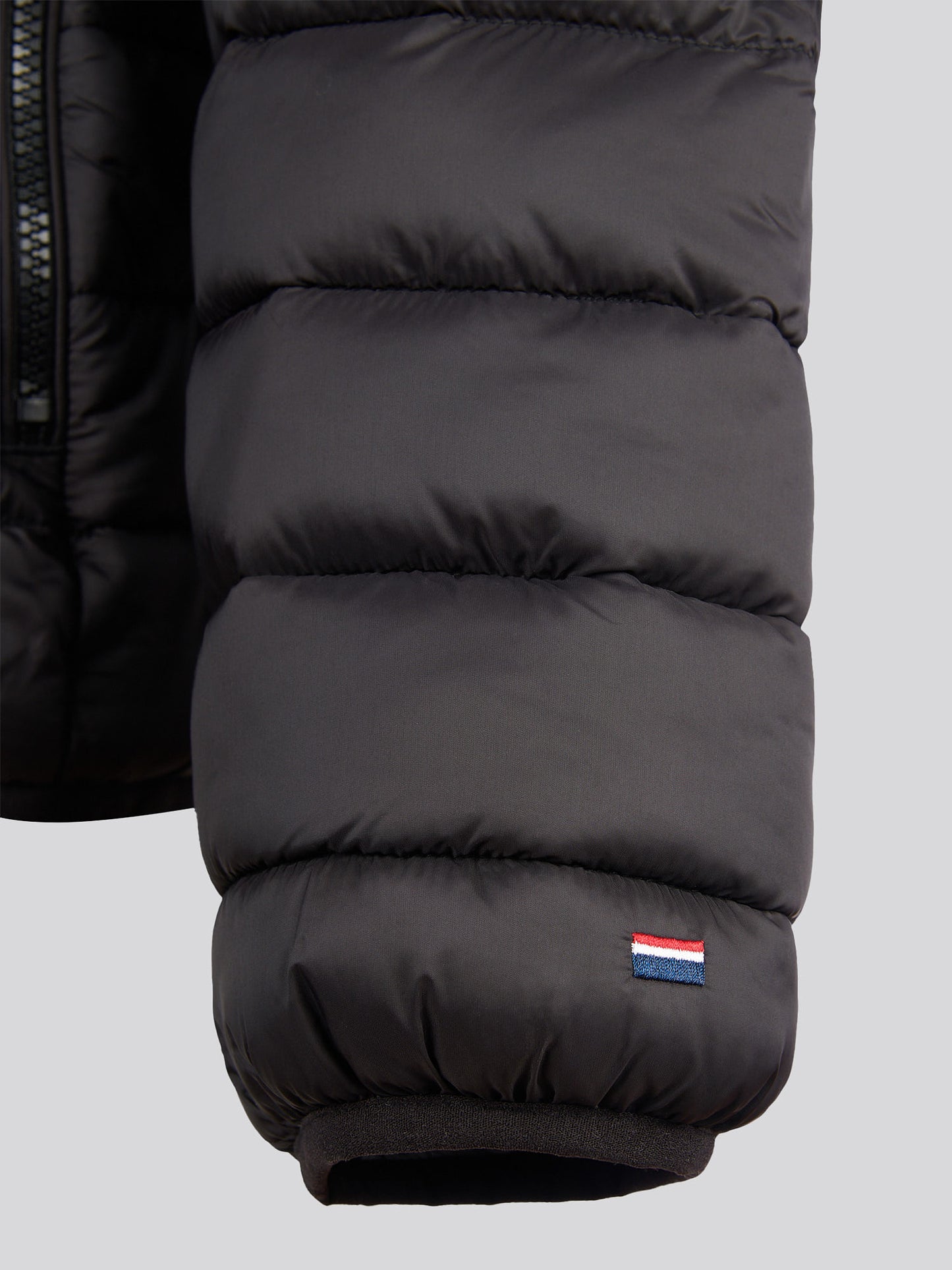 Mens lekka pikowana kurtka w czarnym jasnym białym DHM