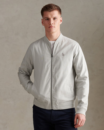 Mens Linen Blend Classic Bomber Northern Droplet