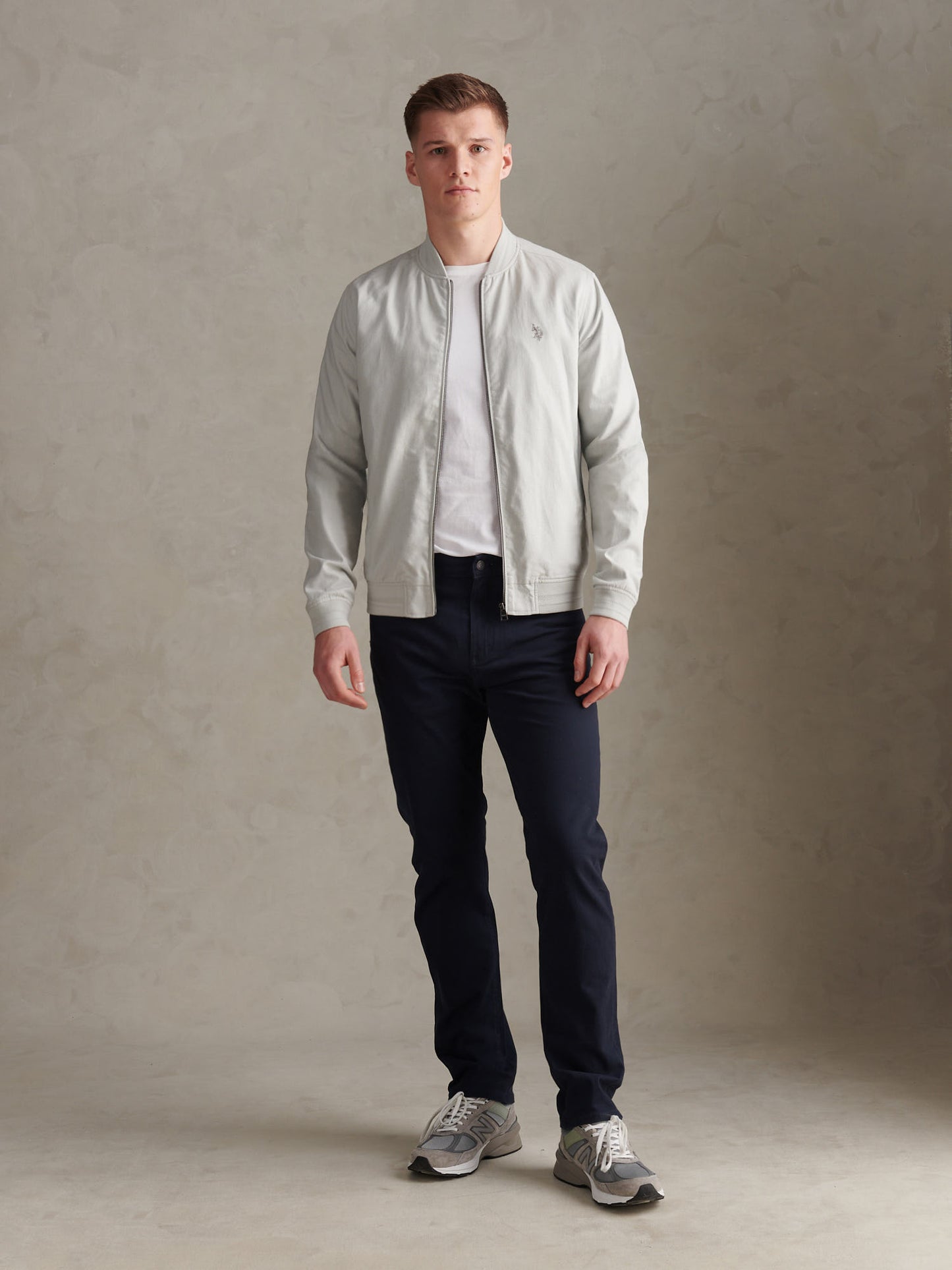 Mens Linen Blend Classic Bomber Northern Droplet