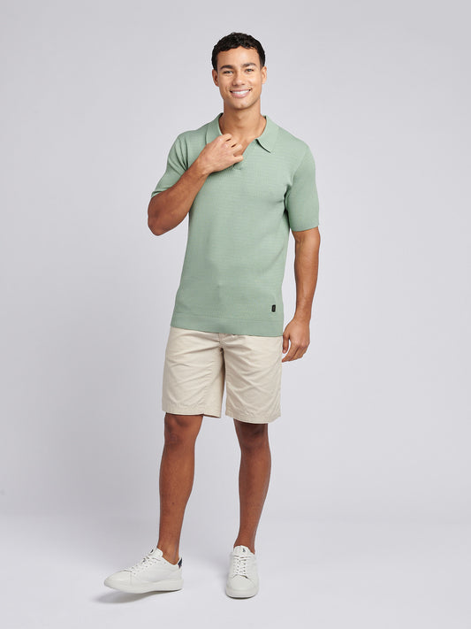 Tekstura męska Otwarta koszula Polo Polo w Green Bay