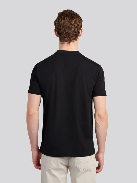 Mens Double Horsemen Graphic T-Shirt in Black