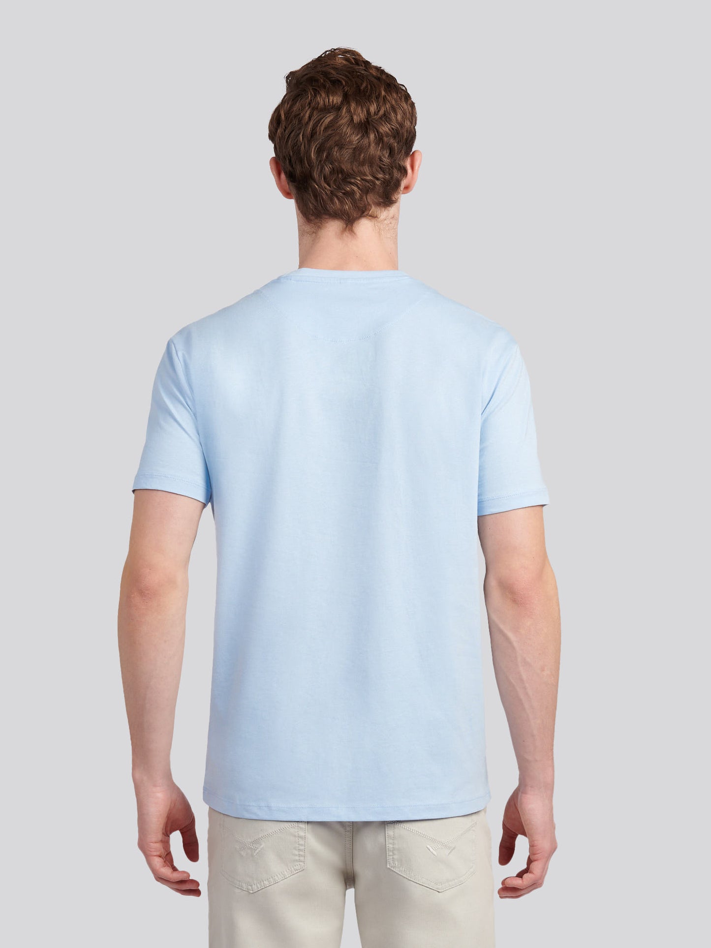 Męskie podwójne jeźdźcy graficzne T-shirt w Chambray Blue