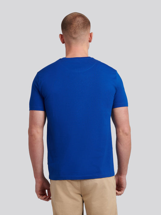 Męskie podwójne jeźdźcy graficzne T-shirt w niebieskim sodalicie