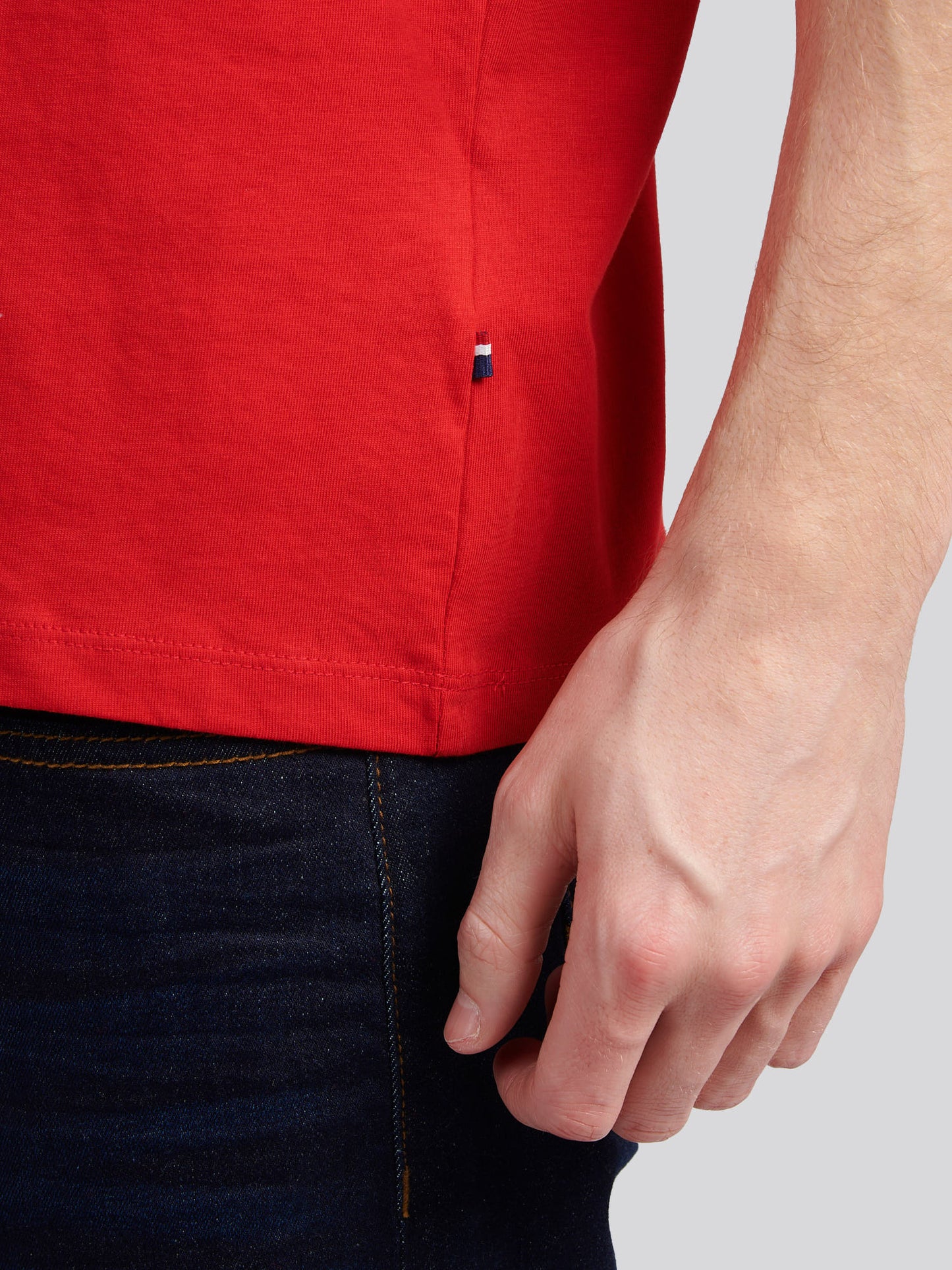 Mens do podwójnych jeźdźców graficzny T-shirt w Haute Red