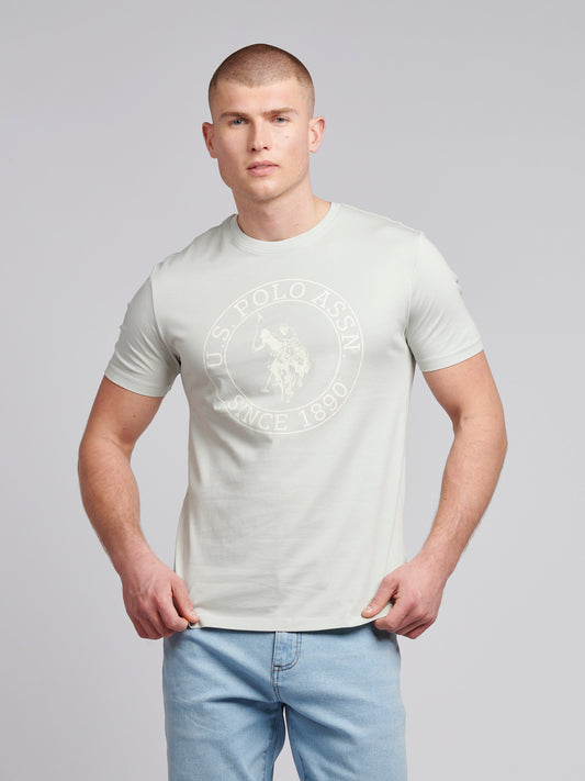 T-shirt mens USPA Circle Print w północnej kropli