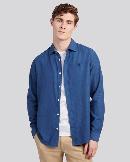 Szczotkowana koszulka Zgredka ciemna szafirowa granatowa