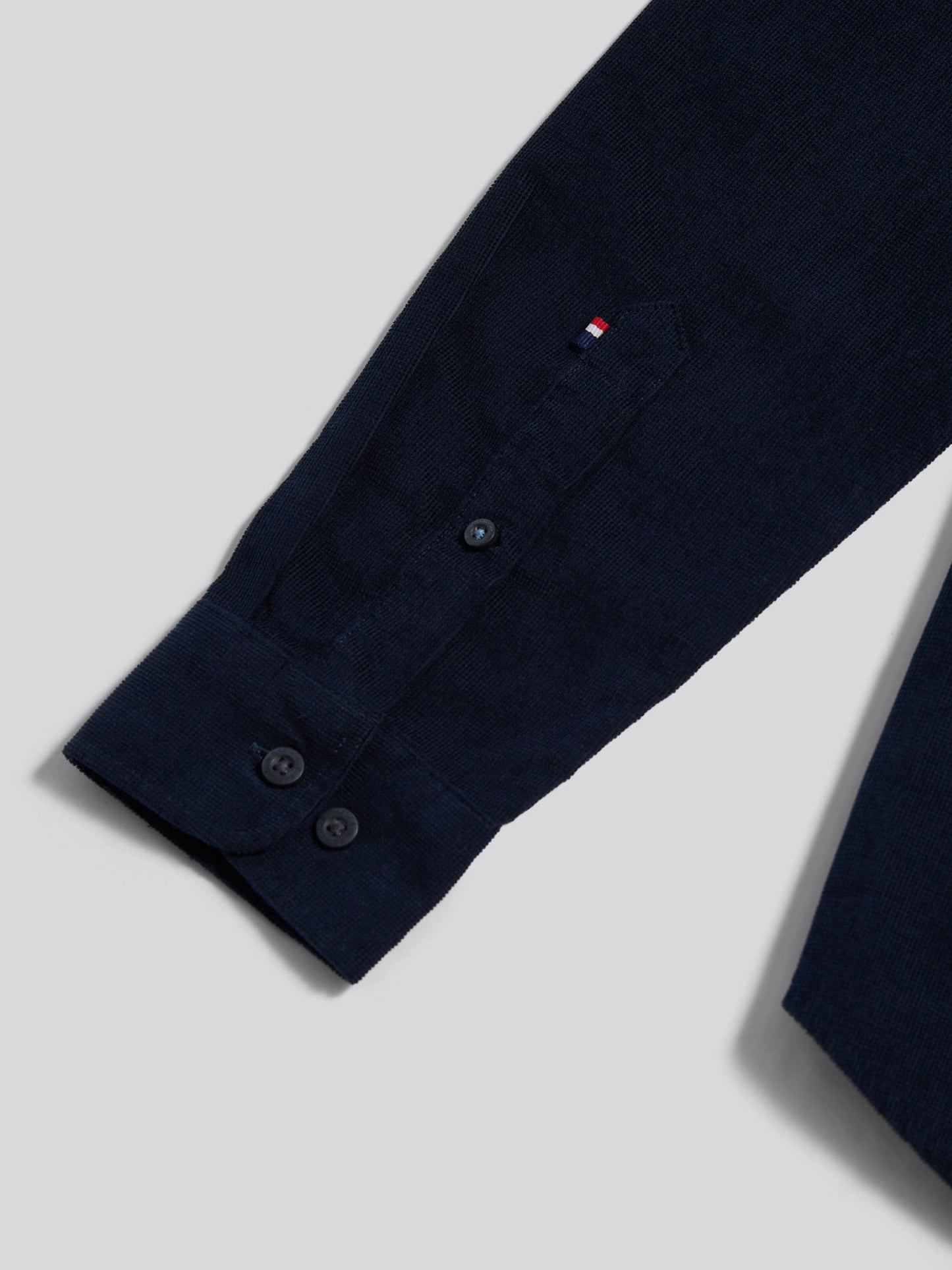 Mens Textured Corduroy Shirt in Dark Sapphire Navy / Moonlight Blue DHM