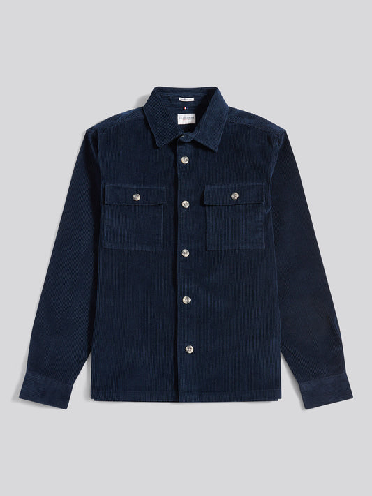 Mens Chuck Oxford Shirt in Dark Sapphire Navy