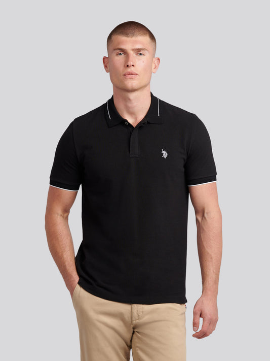 Smart Pique SS Polo Black