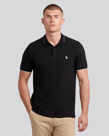 Smart Pique SS Polo Black