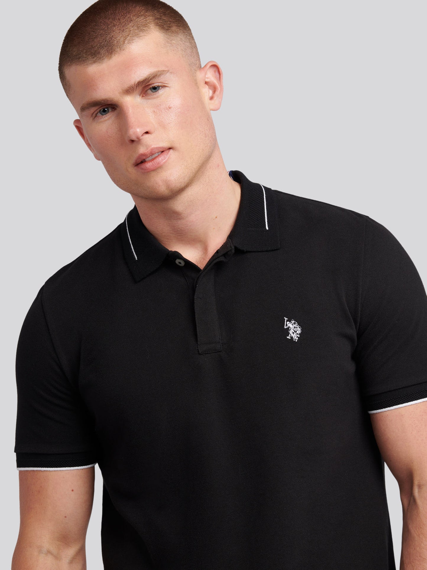 Smart Pique SS Polo Black
